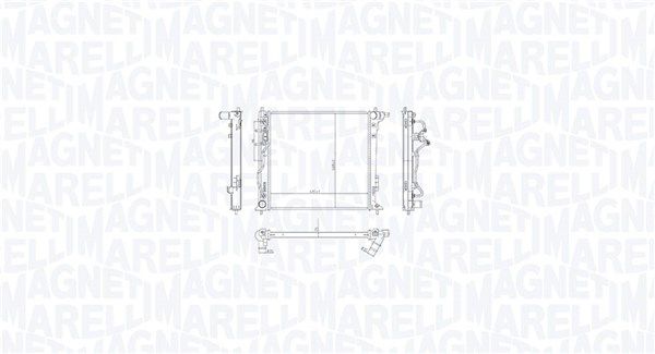 Chłodnica, układ chłodzenia silnika MAGNETI MARELLI 350213216300