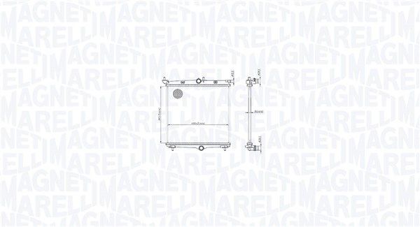 Chłodnica, układ chłodzenia silnika MAGNETI MARELLI 350213216500