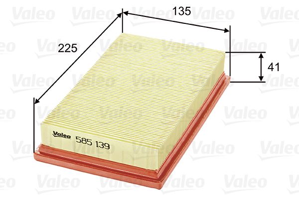 Filtr powietrza VALEO 585139
