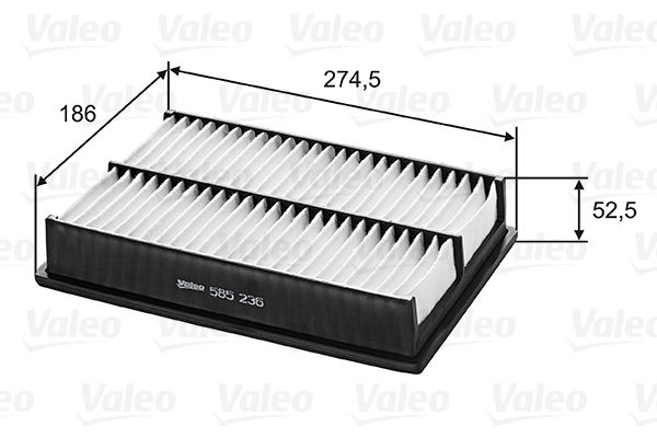 Filtr powietrza VALEO 585236