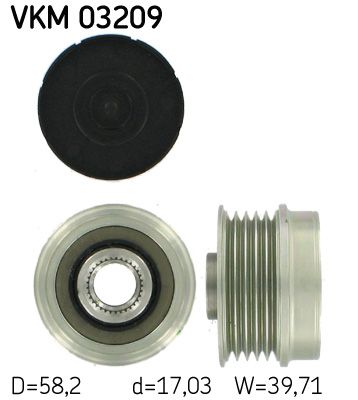 Alternator - sprzęgło jednokierunkowe SKF VKM03209