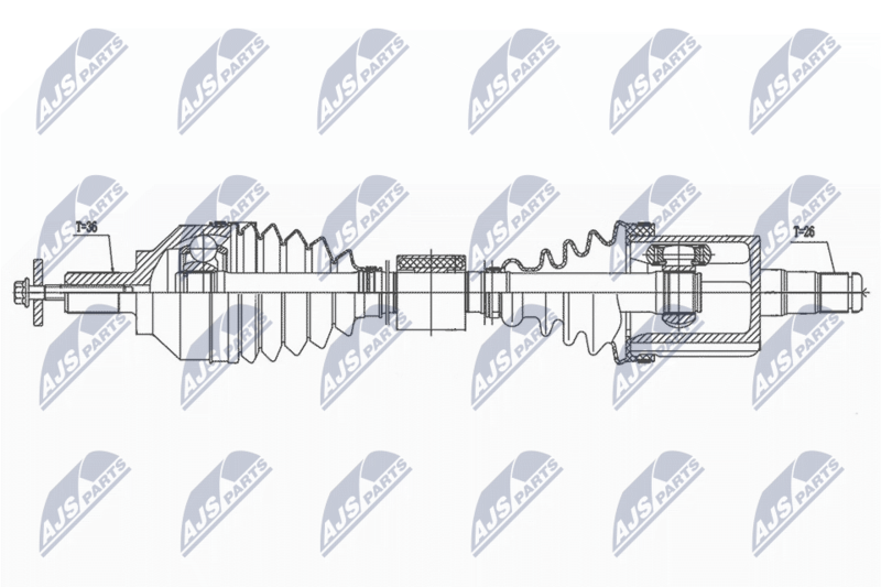 Wał napędowy NTY NPW-VV-139