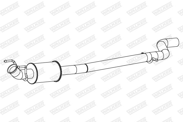 Tłumik środkowy WALKER 24329