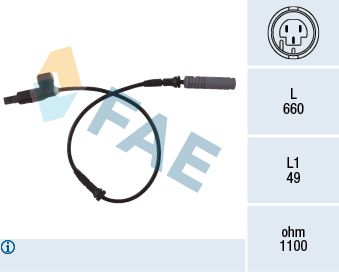 Czujnik, prędkość obrotowa koła FAE 78023