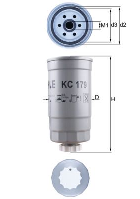 Filtr paliwa KNECHT KC 179