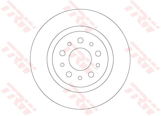 Tarcza hamulcowa TRW DF6714