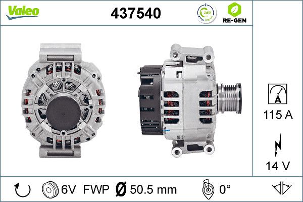 Alternator VALEO 437540