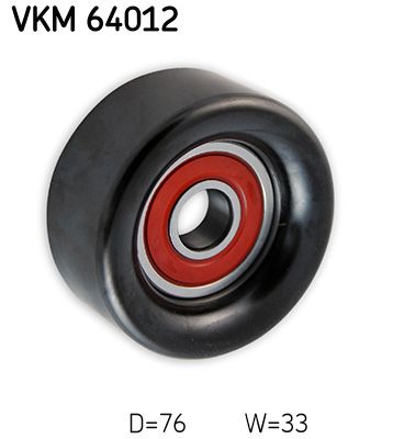 rolka kierunkowa / prowadząca, pasek klinowy zębaty SKF VKM 64012