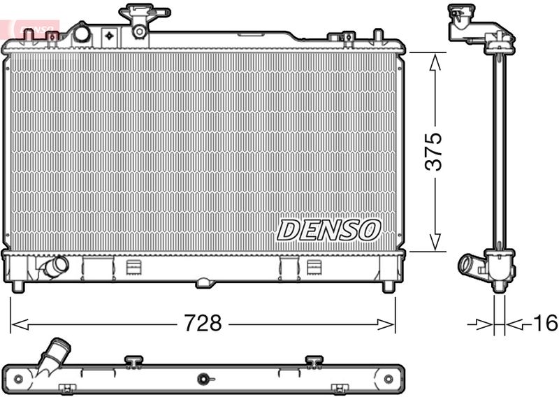Chłodnica, układ chłodzenia silnika DENSO DRM44033