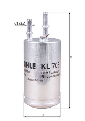 Filtr paliwa KNECHT KL 705