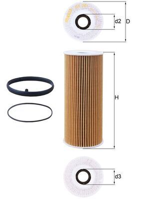 Filtr oleju MAHLE OX381D