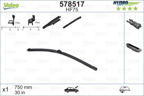 Pióro wycieraczki VALEO 578517