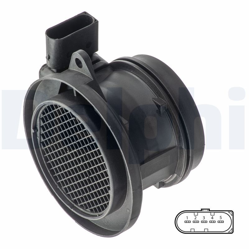 Przepływomierz masowy powietrza DELPHI AF10338-12B1