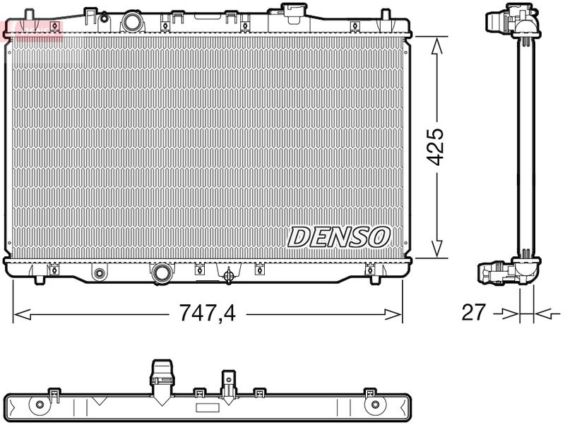 Chłodnica, układ chłodzenia silnika DENSO DRM40054