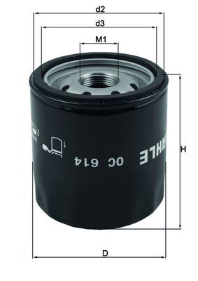 Filtr oleju KNECHT OC 614