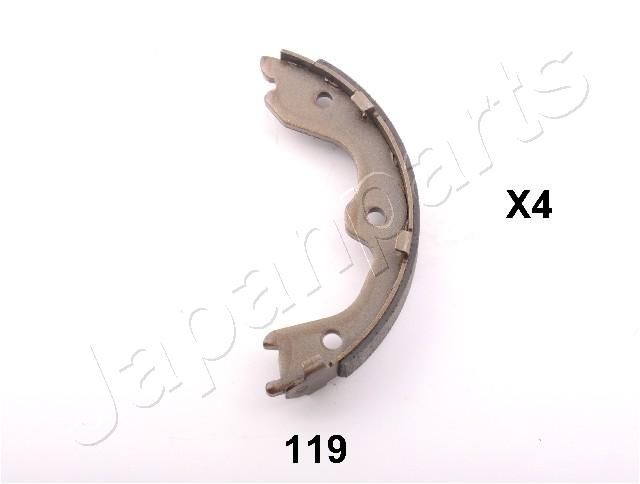 Zestaw szczęk hamulcowych, hamulec postojowy JAPANPARTS GF-119AF