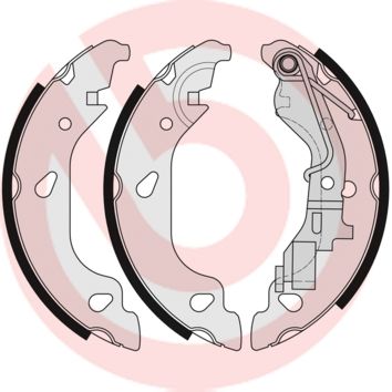 Zestaw szczęk hamulcowych BREMBO S 23 521