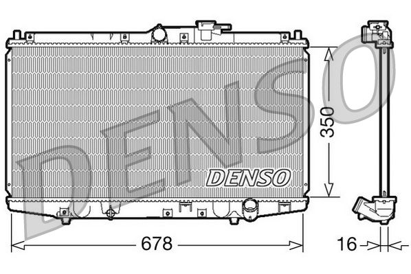 Chłodnica, układ chłodzenia silnika DENSO DRM40021