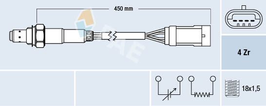 Sonda lambda FAE 77207