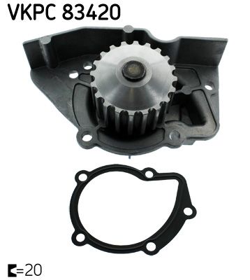 Pompa wody, chłodzenie silnika SKF VKPC 83420