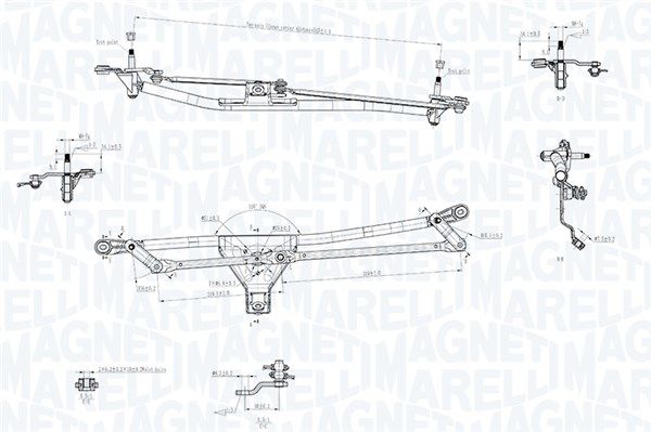 Napęd wycieraczek MAGNETI MARELLI 085570721010