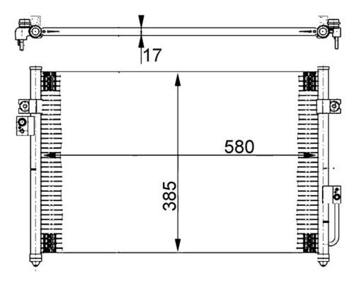 Skraplacz, klimatyzacja MAHLE AC388000S