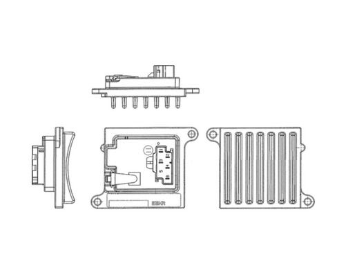 Regulator, wentylator nawiewu do wnętrza pojazdu MAHLE abr 36 000p
