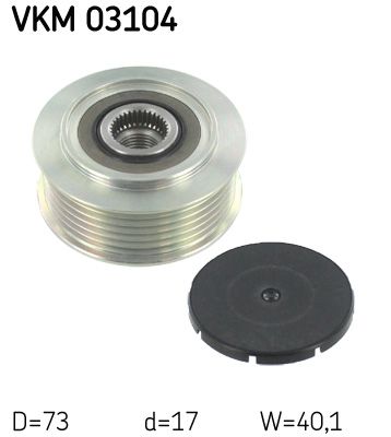 Alternator - sprzęgło jednokierunkowe SKF VKM03104