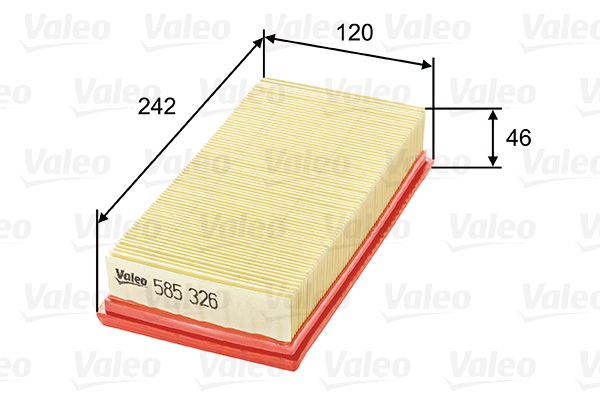 Filtr powietrza VALEO 585326