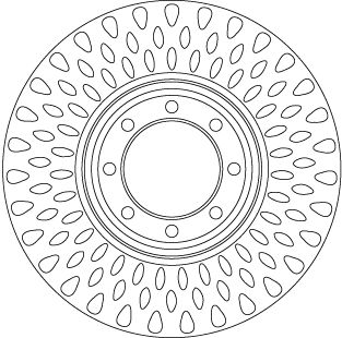Tarcza hamulcowa TRW DF6688S