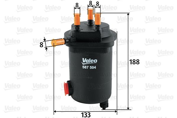 Filtr paliwa VALEO 587504