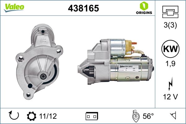 Rozrusznik VALEO 438165