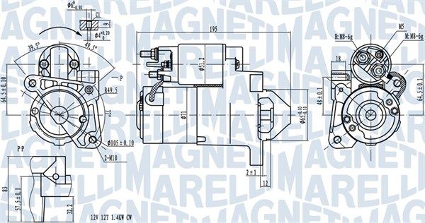 Rozrusznik MAGNETI MARELLI 063721273010