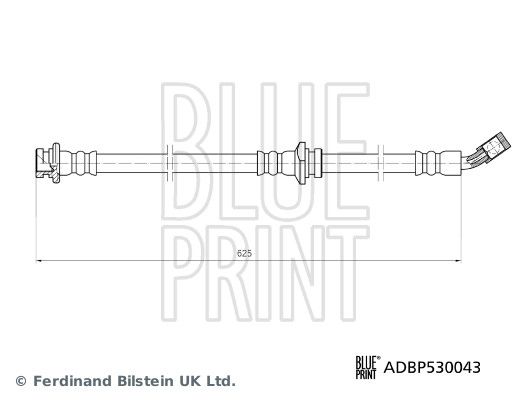 Przewód hamulcowy elastyczny BLUE PRINT ADBP530043