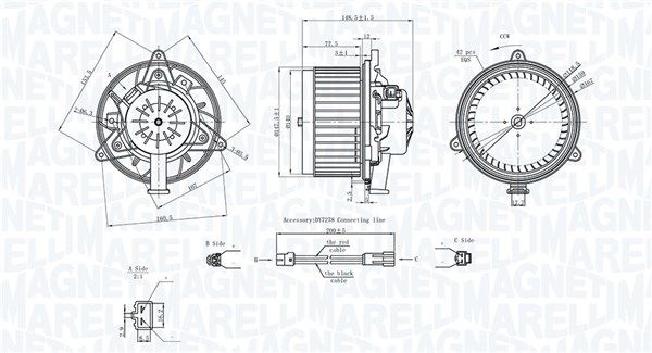 Wentylator wewnętrzny MAGNETI MARELLI 069412742010