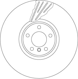 Tarcza hamulcowa TRW DF6618S