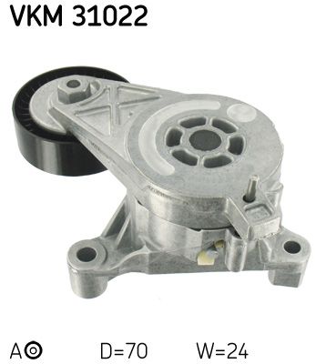 Rolka napinacza, pasek klinowy wielorowkowy SKF VKM 31022