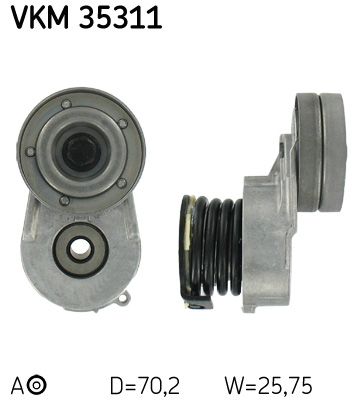 Rolka napinacza, pasek klinowy wielorowkowy SKF VKM 35311