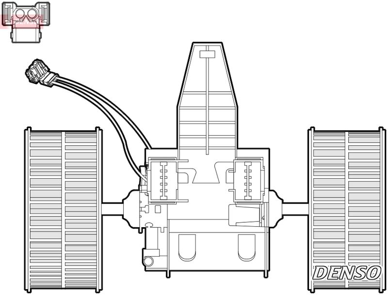 Wentylator wewnętrzny Denso DEA05009