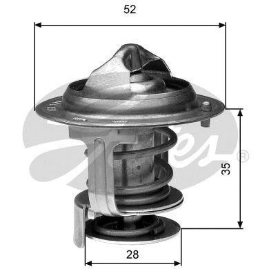 Termostat, płyn chłodzący GATES TH29484G1