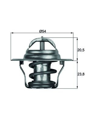 Termostat, płyn chłodzący MAHLE TX 14 80D