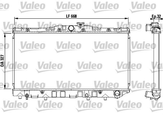 Chłodnica, układ chłodzenia silnika VALEO 731095