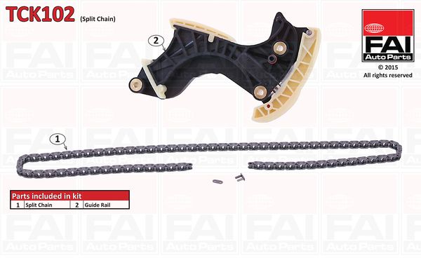 Zestaw łańcucha rozrządu FAI AutoParts tck102