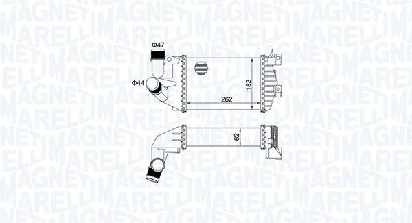 Chłodnica powietrza doładowującego MAGNETI MARELLI 351319205080
