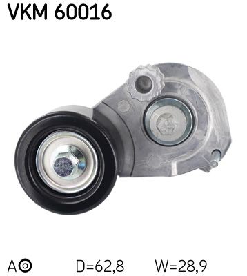 Rolka napinacza, pasek klinowy wielorowkowy SKF vkm 60016