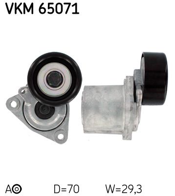 Rolka napinacza, pasek klinowy wielorowkowy SKF vkm 65071