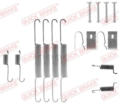 Zestaw akcesoriów, szczęki hamulcowe QUICK BRAKE 105-0670