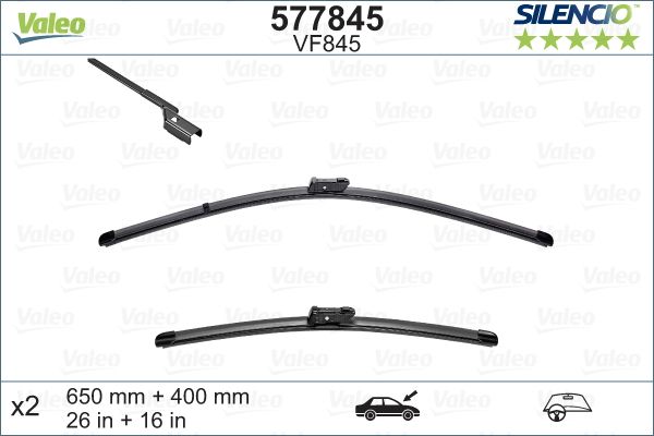 Pióro wycieraczki VALEO 577845