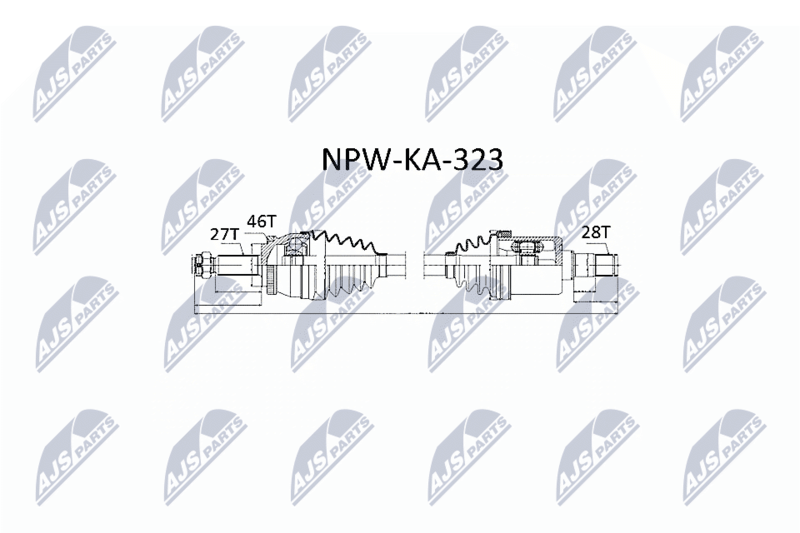 Wał napędowy NTY NPW-KA-323
