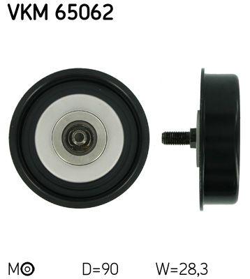 Rolka napinacza, pasek klinowy wielorowkowy SKF VKM 65062